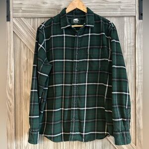 Men's Roots Park Plaid Flannel Shirt - Size L